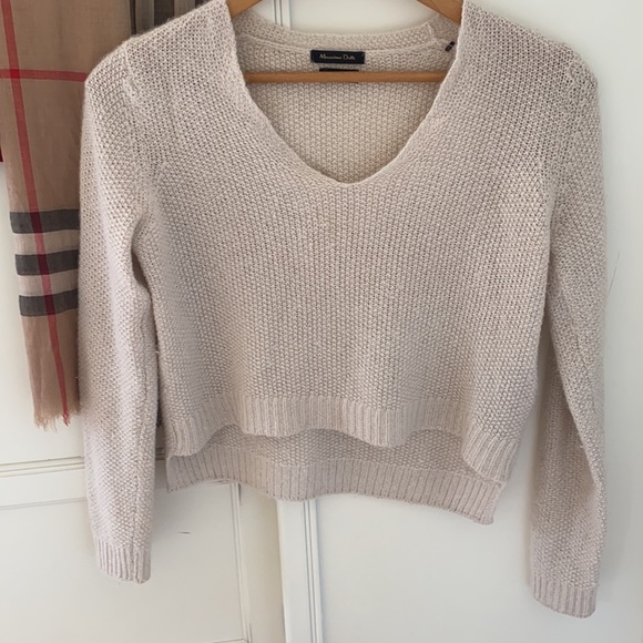 Massimo Dutti Italian Yarn Scoop Neck Sweater - Picture 3 of 12